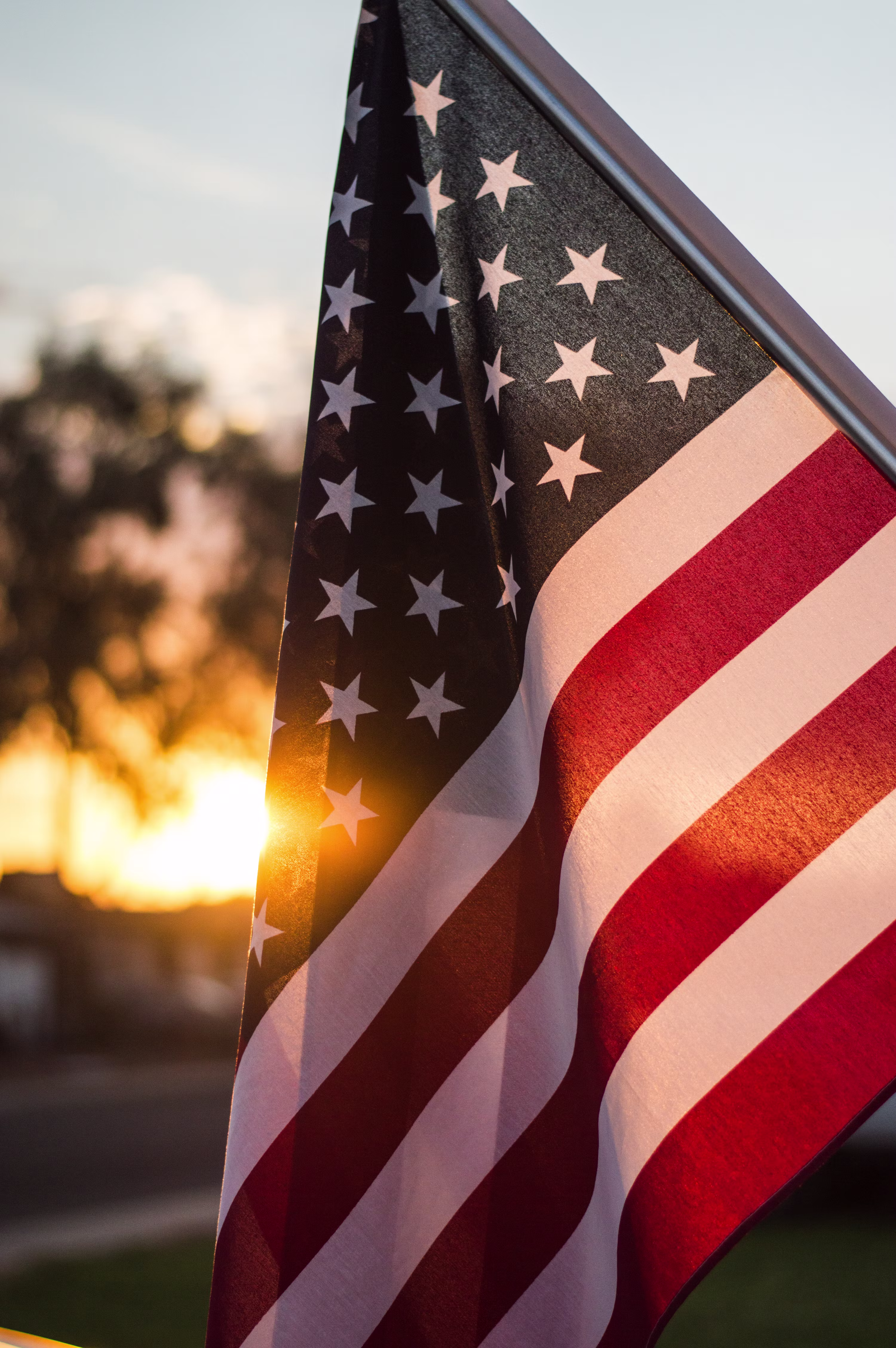 VA Loan — American flag